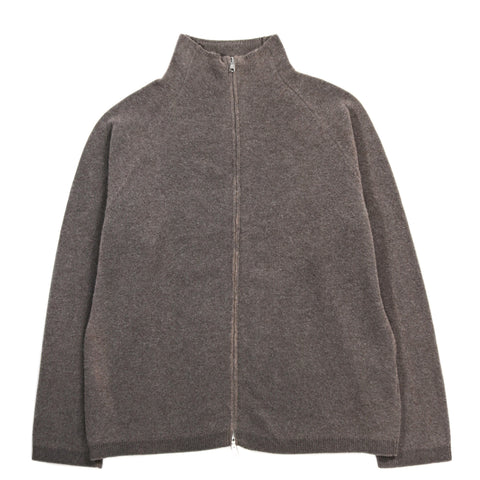 OUR LEGACY LINE ZIP CARDIGAN MUD SPRAY DYE CHERUB WOOL
