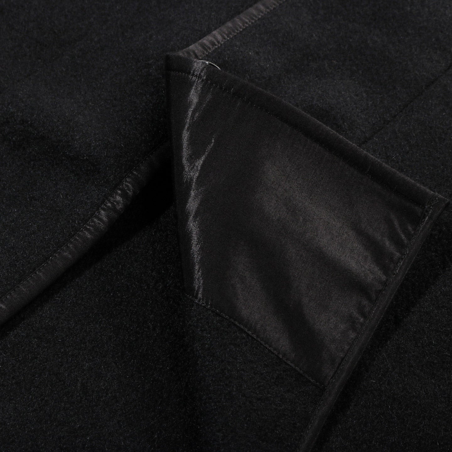 OUR LEGACY LINER JACKET BLACK STAMPED WOOL