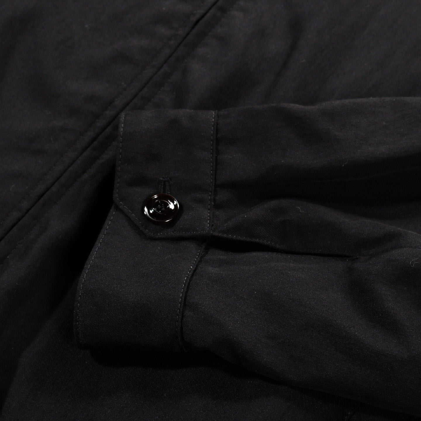 OUR LEGACY CASINO JACKET CROW BLACK NIGHT DRAPE TWILL
