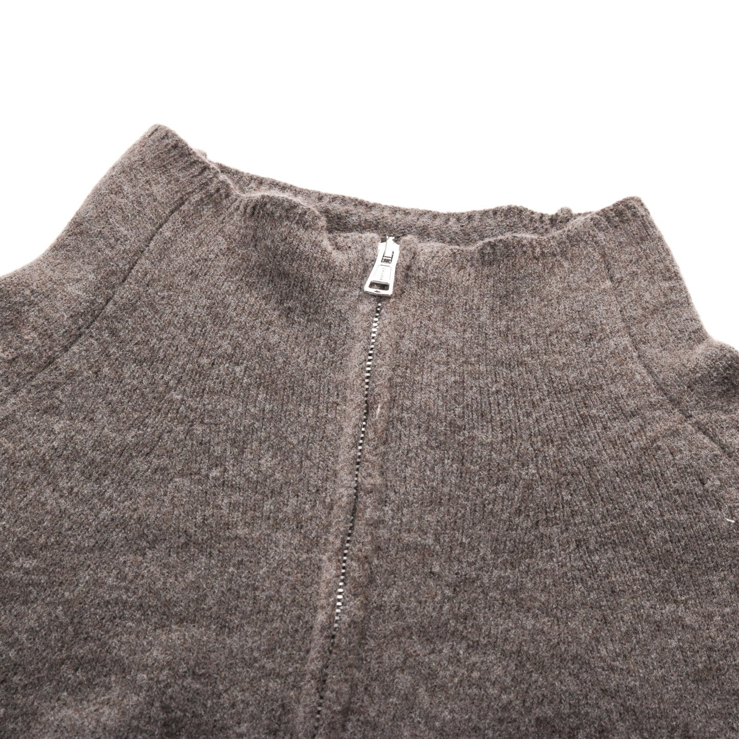 OUR LEGACY LINE ZIP CARDIGAN MUD SPRAY DYE CHERUB WOOL