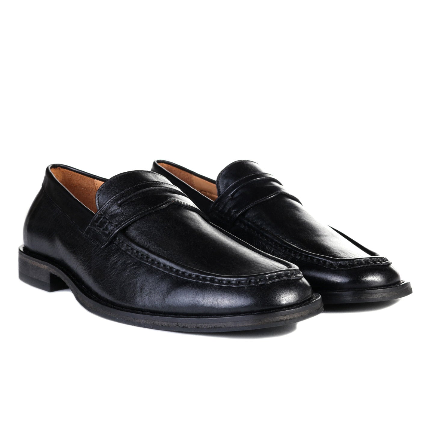 OUR LEGACY LIGHT LOAFER TRUE DYED BLACK LEATHER
