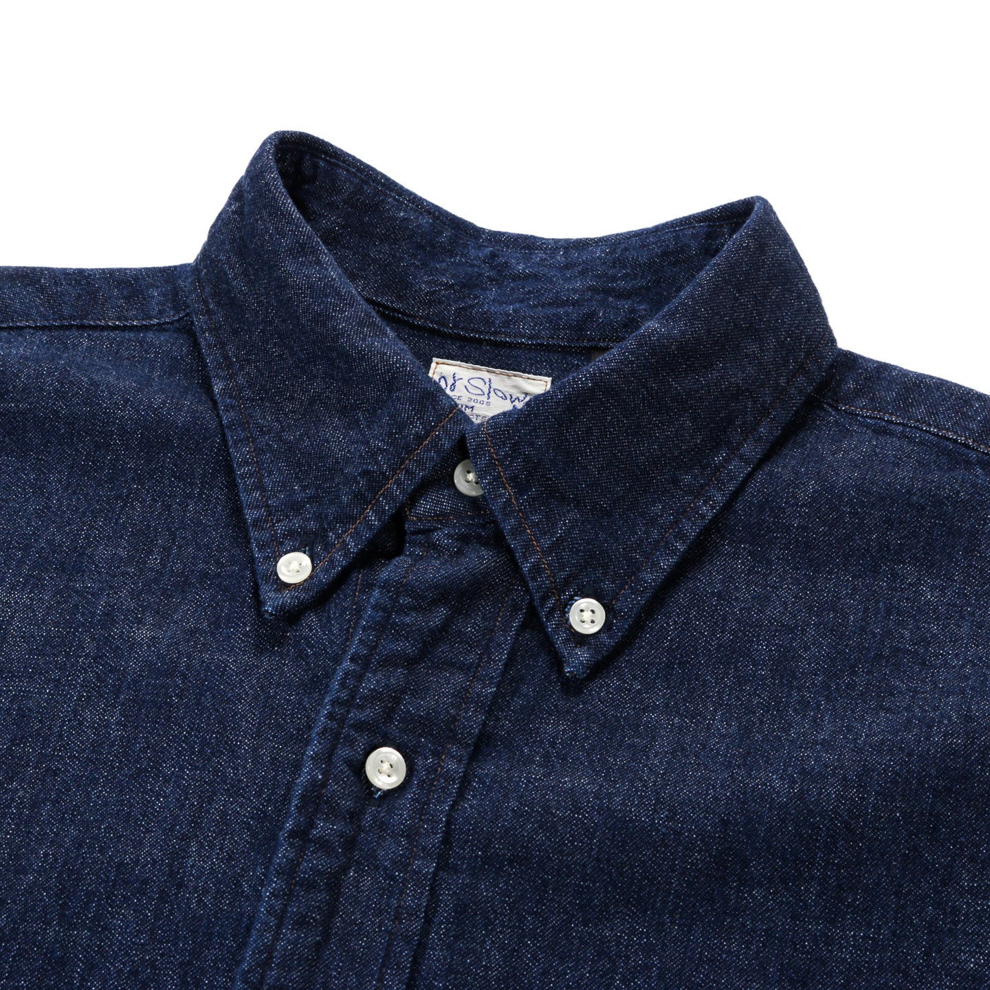 ORSLOW DENIM STANDARD BUTTON DOWN SHIRT ONE WASH