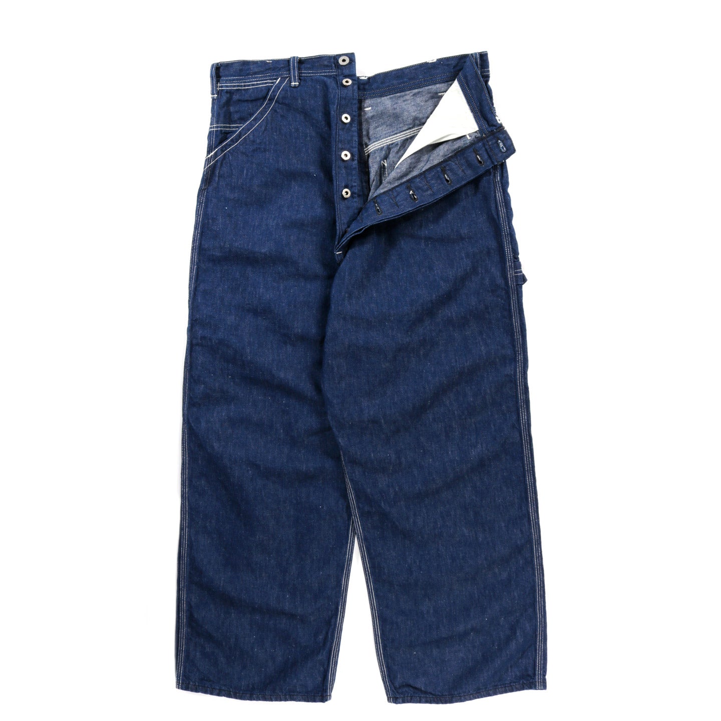 ORSLOW BACKWARD WIDE FIT PAINTER PANTS ONE WASH