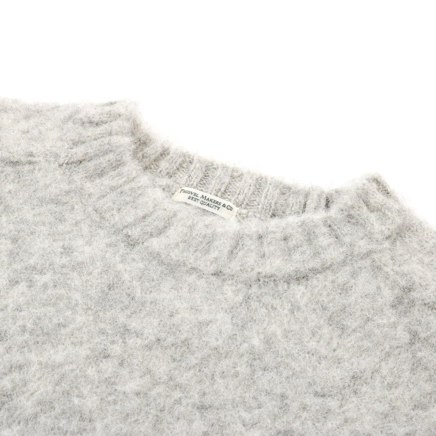 PHIGVEL MAKERS SHAGGY DOG SWEATER TOP GRAY