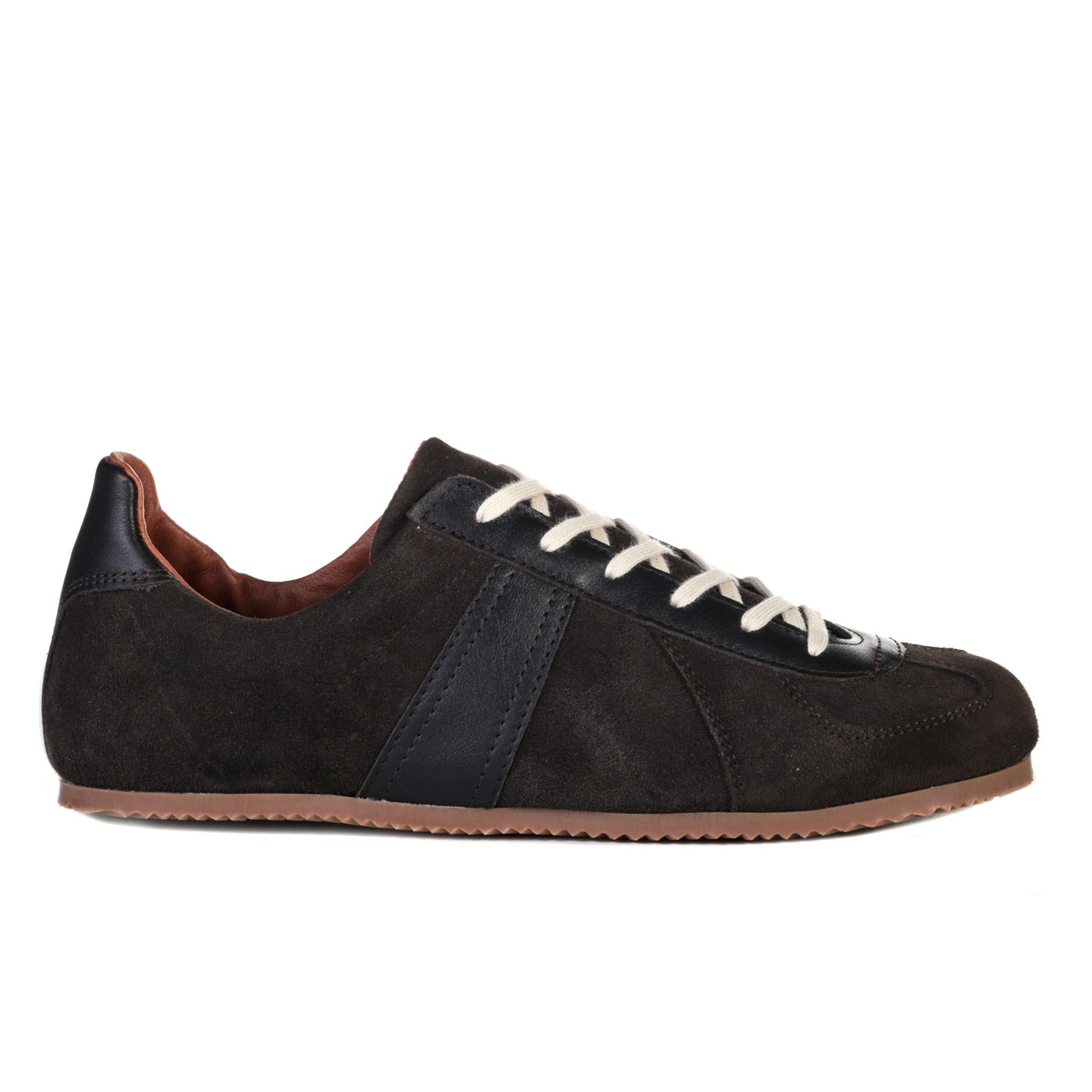 REPRODUCTION OF FOUND GERMAN MILITARY TRAINER DARK BROWN