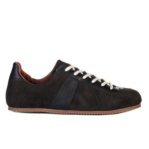 REPRODUCTION OF FOUND GERMAN MILITARY TRAINER DARK BROWN