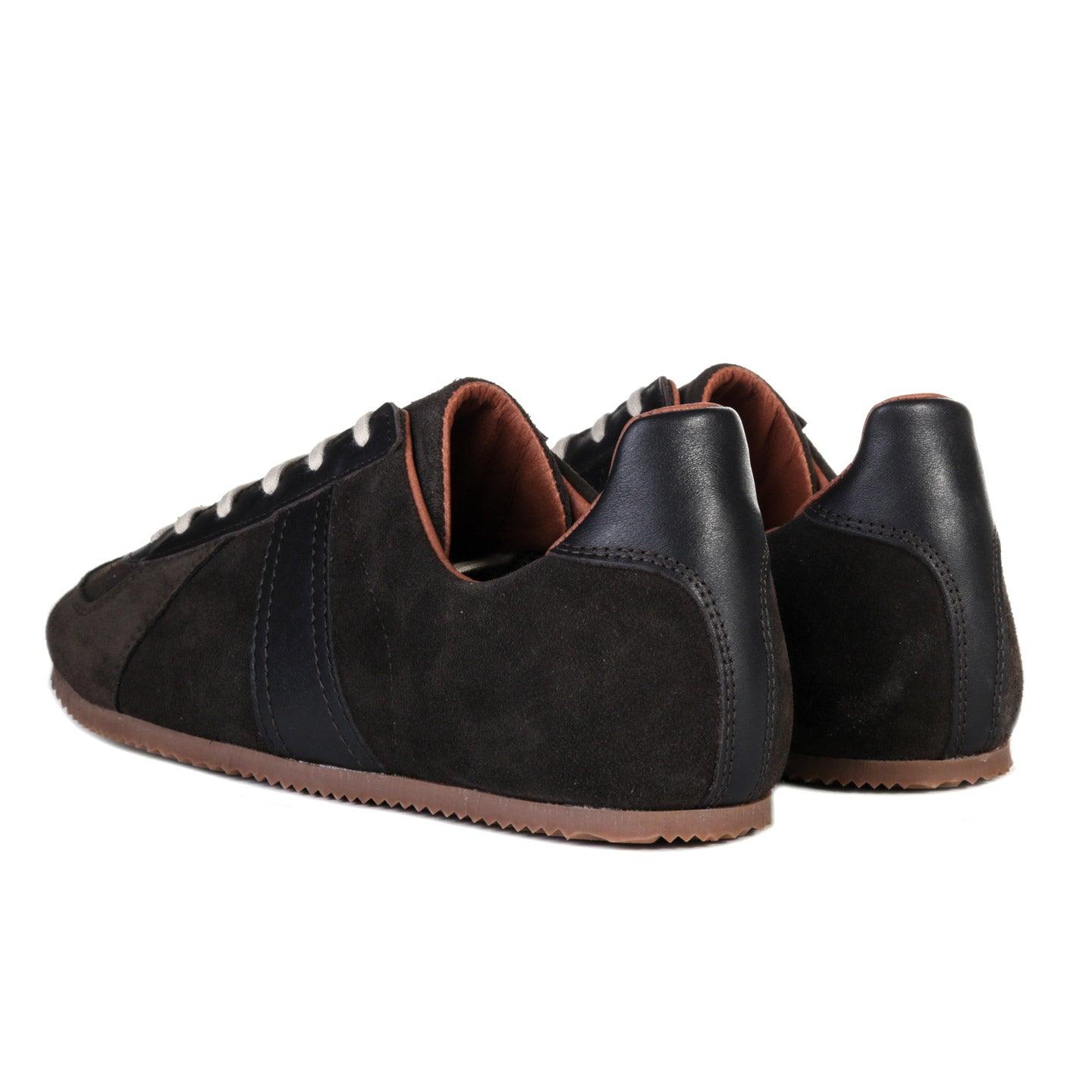 REPRODUCTION OF FOUND GERMAN MILITARY TRAINER DARK BROWN