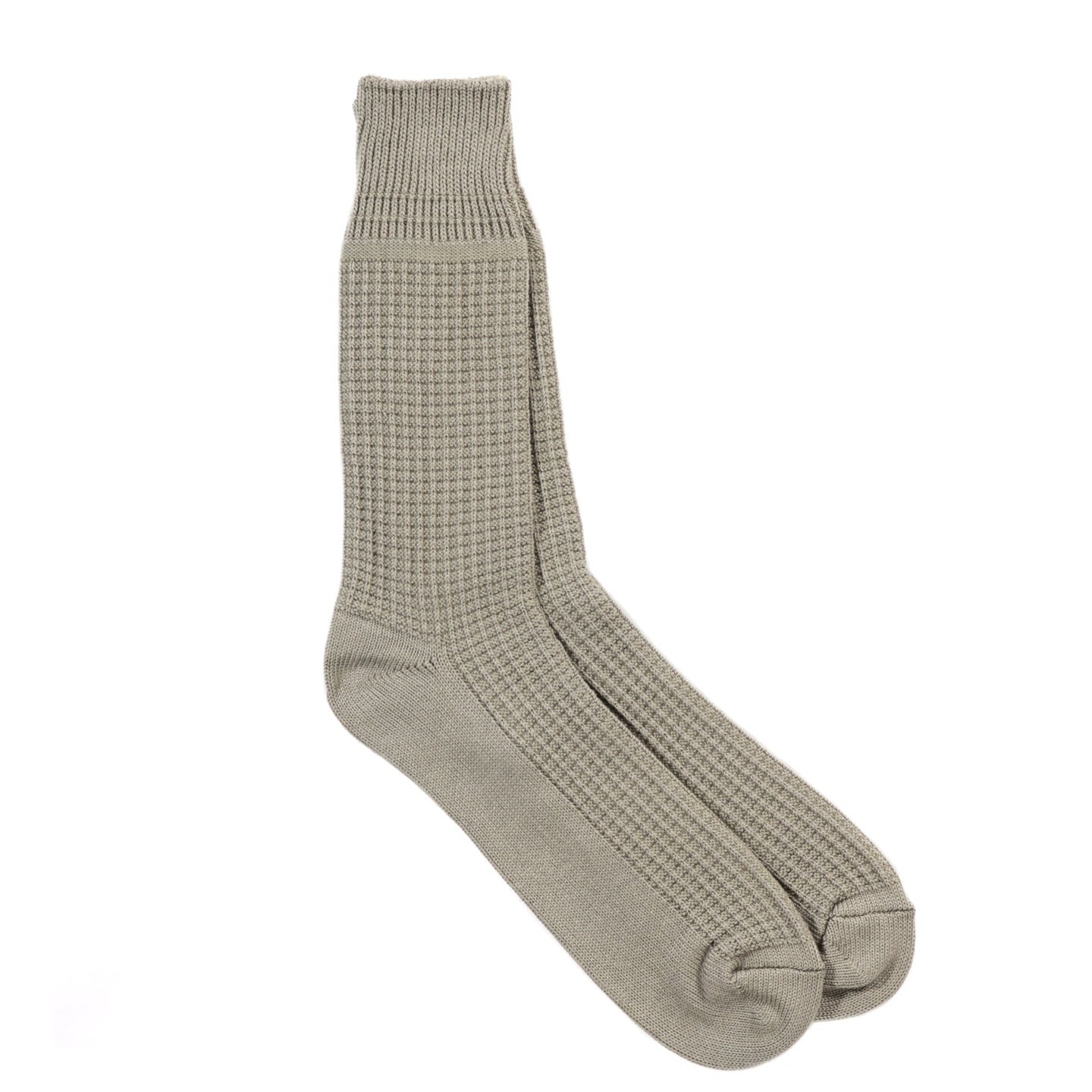 ROTOTO COTTON WAFFLE SOCKS SAGE