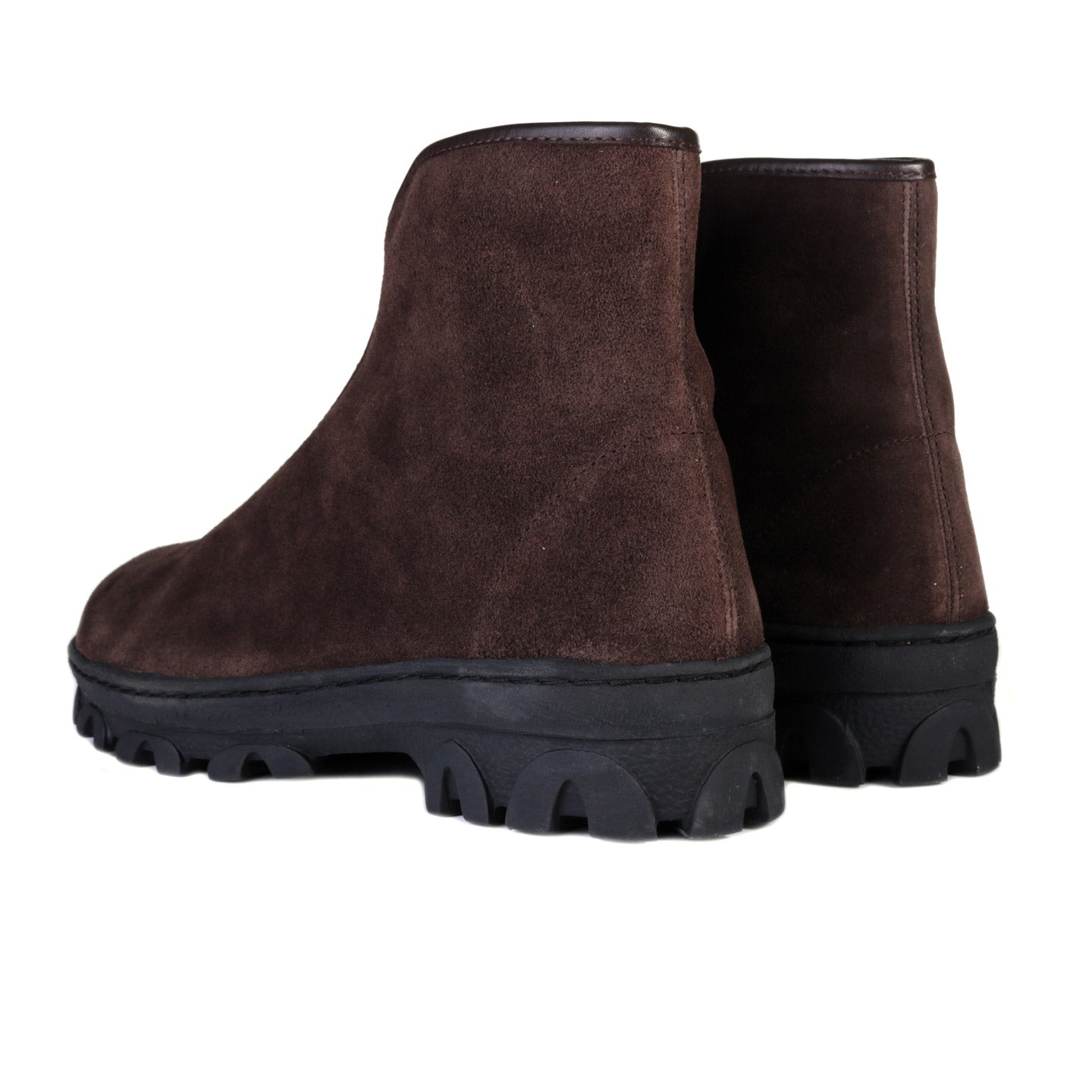 REPRODUCTION OF FOUND RUSSIAN MILITARY ZIP BOOT CHOCO BROWN SUEDE