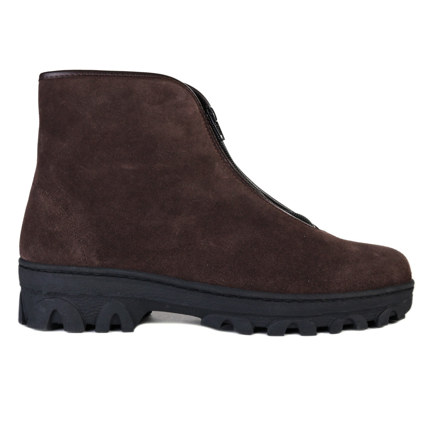 REPRODUCTION OF FOUND RUSSIAN MILITARY ZIP BOOT CHOCO BROWN SUEDE
