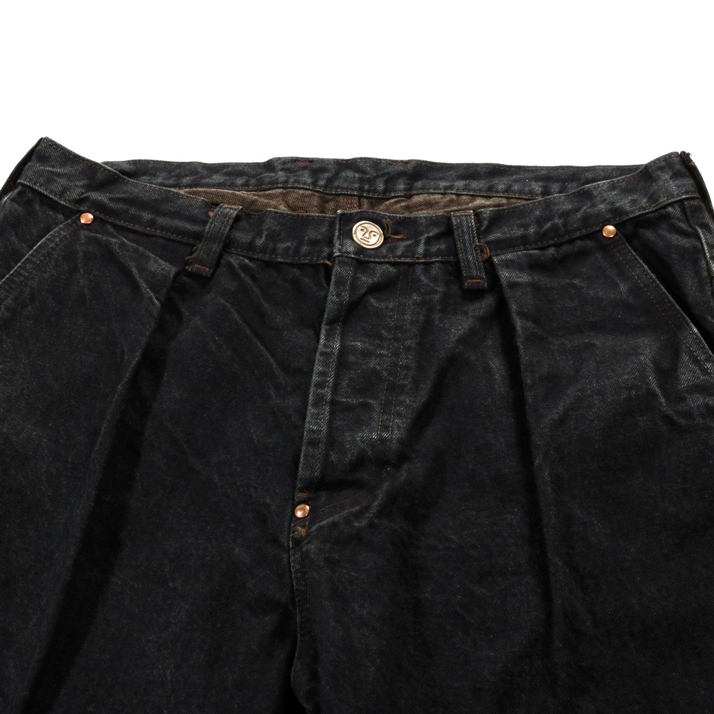 TENDER TYPE 157 TROUSERMAKERS JEANS 16OZ SELVAGE DENIM BROWN HAT