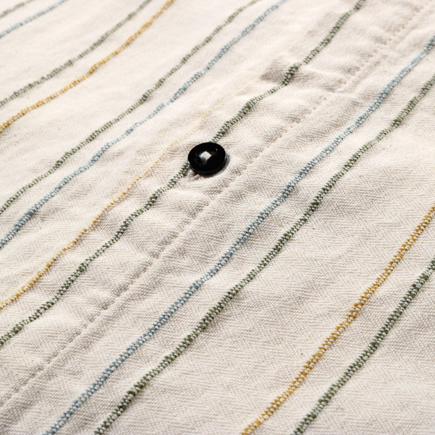 TENDER TYPE 486 BURRO SHIRT WOOL STRIPE COTTON TATTERSALL RINSED