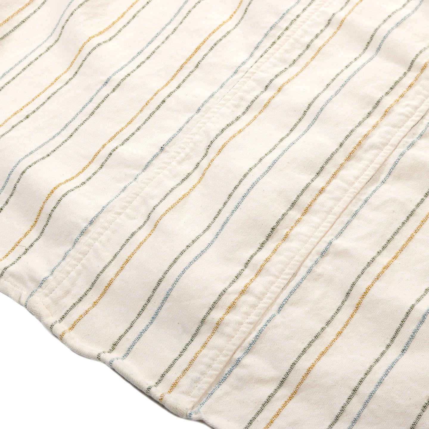 TENDER TYPE 486 BURRO SHIRT WOOL STRIPE COTTON TATTERSALL RINSED
