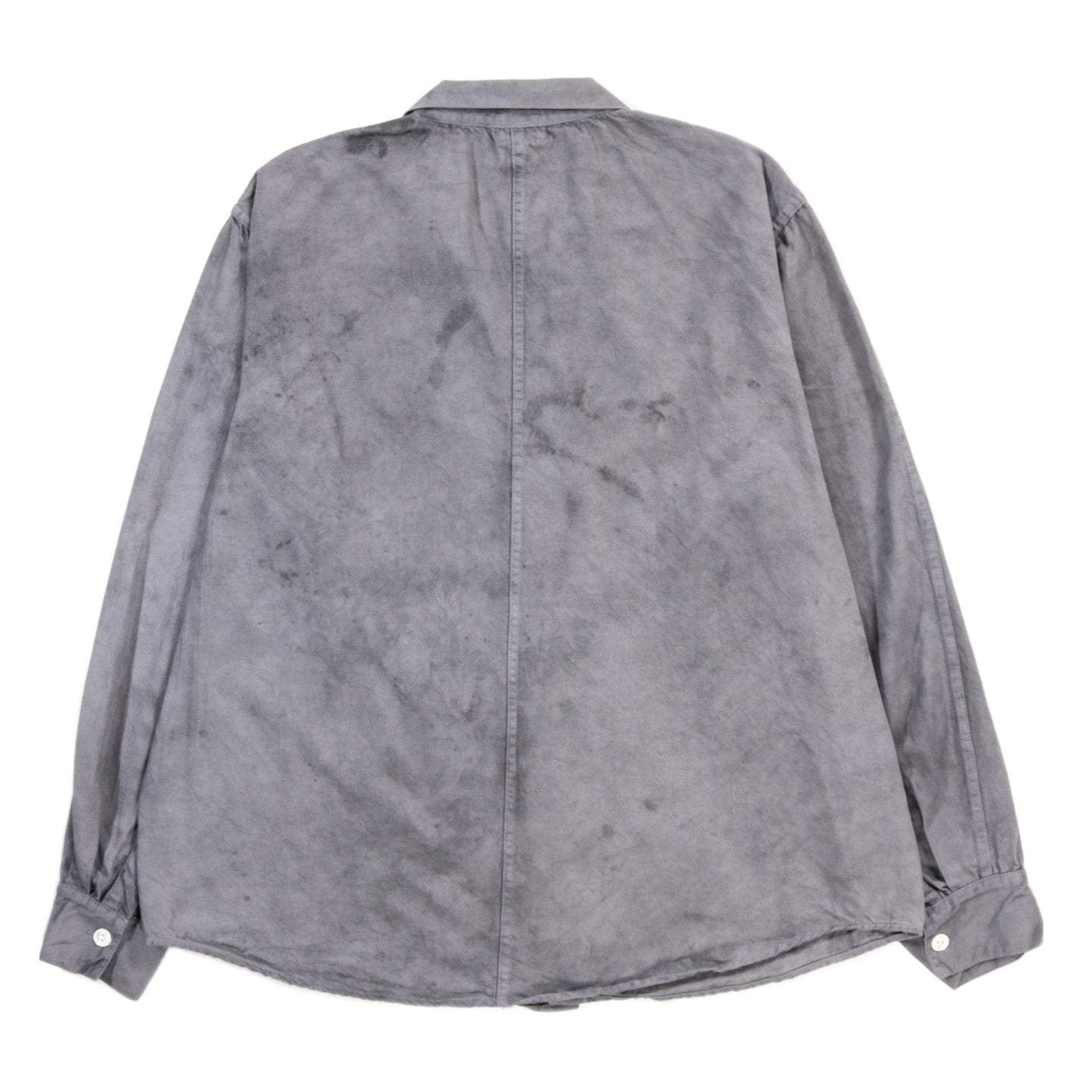 TENDER TYPE 439 STOLE POCKET BUTTERFLY SHIRT CLEAN COTTON DRILL CHESTNUT DYED