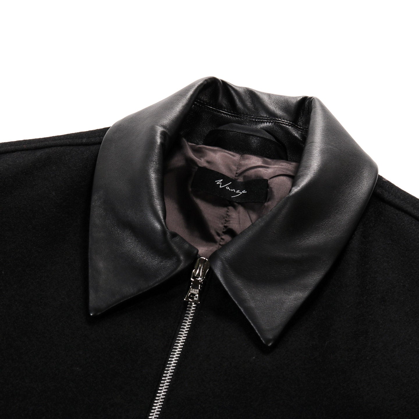 WANZE HARRINGTON JACKET WOOL SERGE BLACK