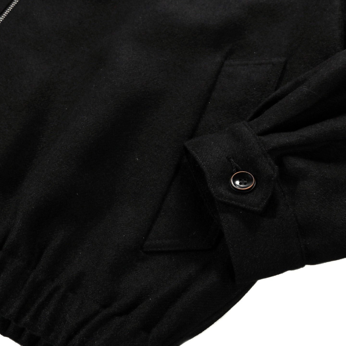 WANZE HARRINGTON JACKET WOOL SERGE BLACK