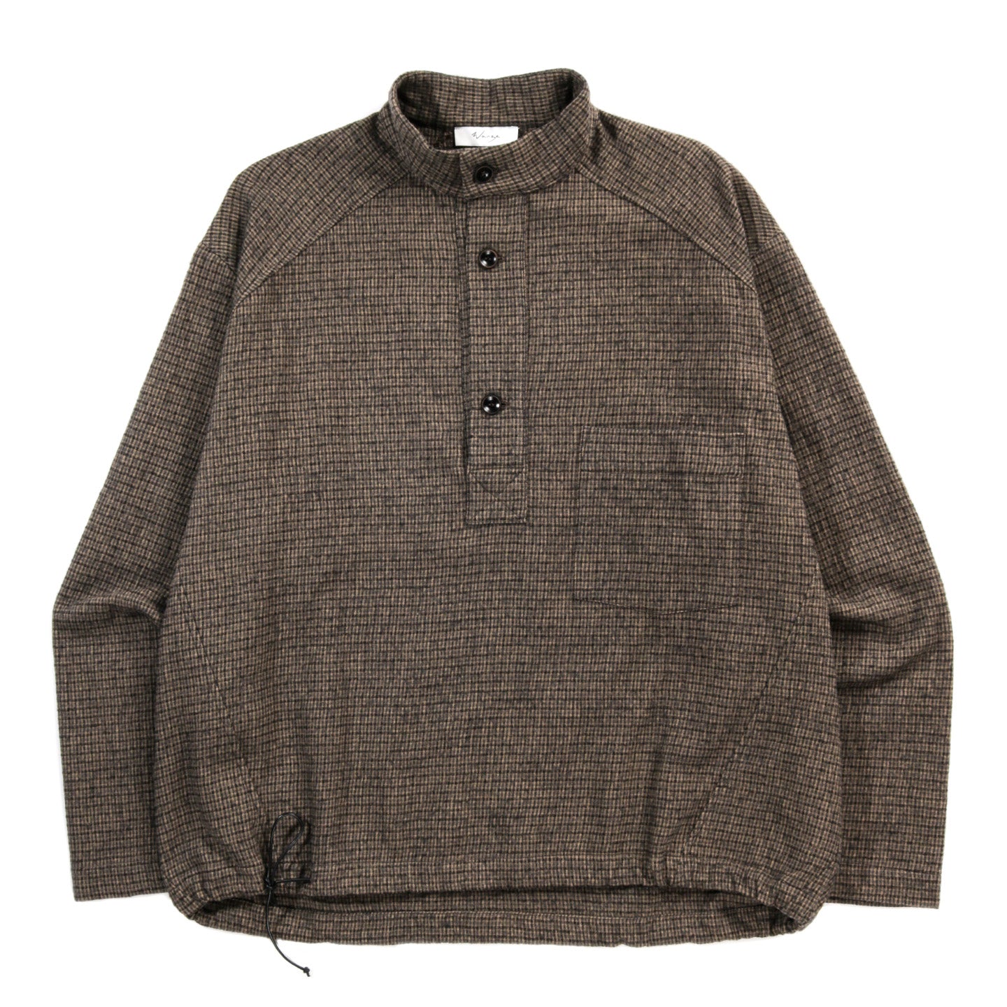WANZE SMOCK BRUSHED COTTON WOOL PLAID