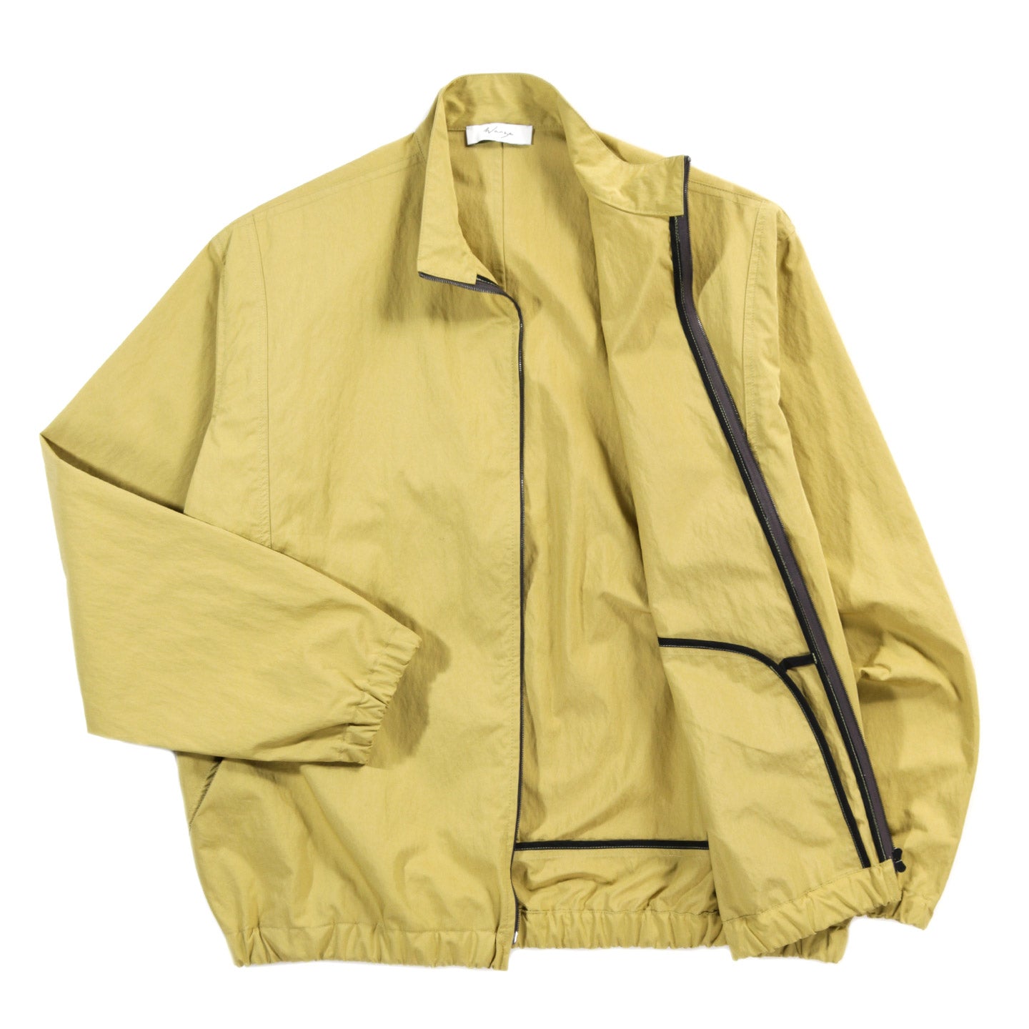 WANZE TRACK JACKET BRUSHED COTTON COTTON NYLON CHARTREUSE
