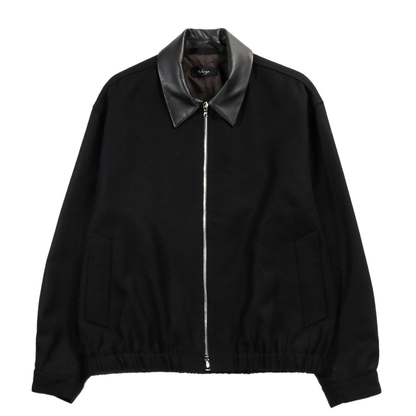 WANZE HARRINGTON JACKET WOOL SERGE BLACK