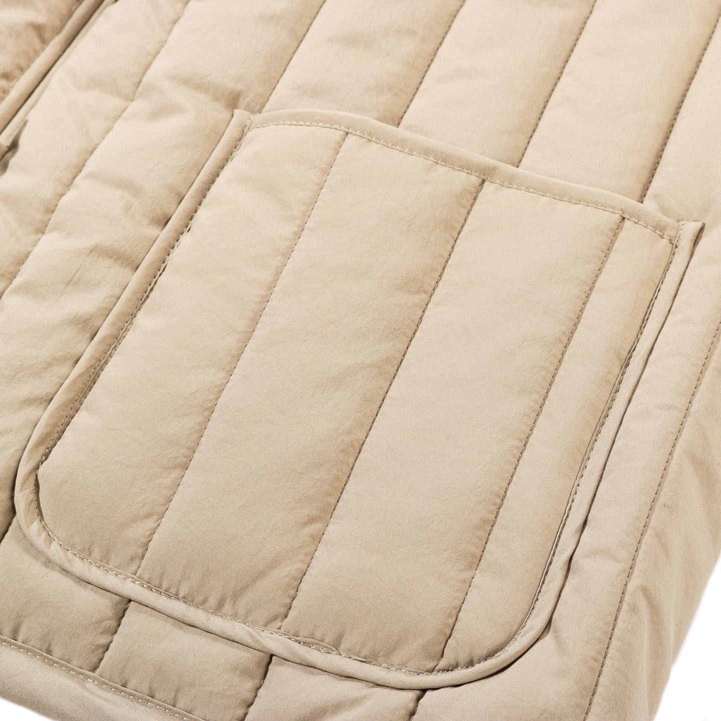 XENIA TELUNTS QUILTED GILET BEIGE
