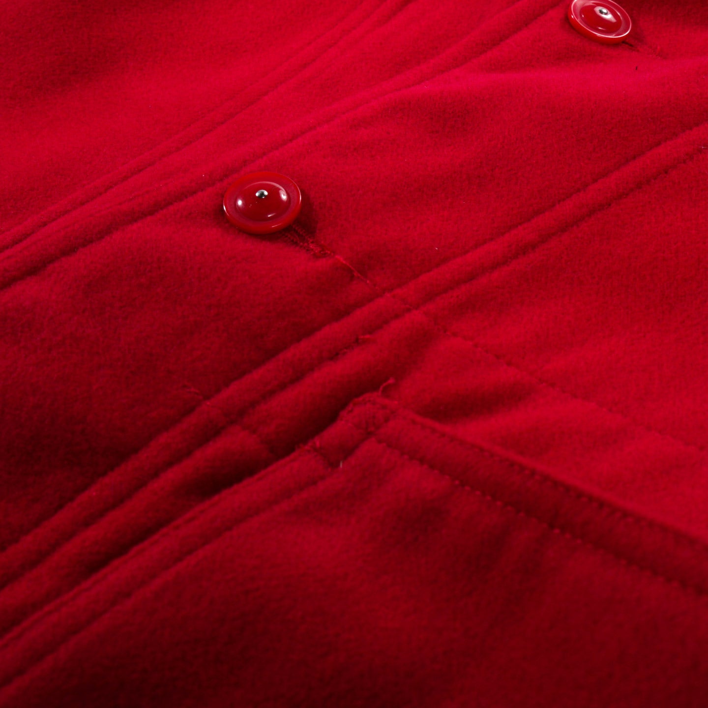 ENGINEERED GARMENTS SHAWL COLLAR COVER JACKET RED POLY FAKE MELTON