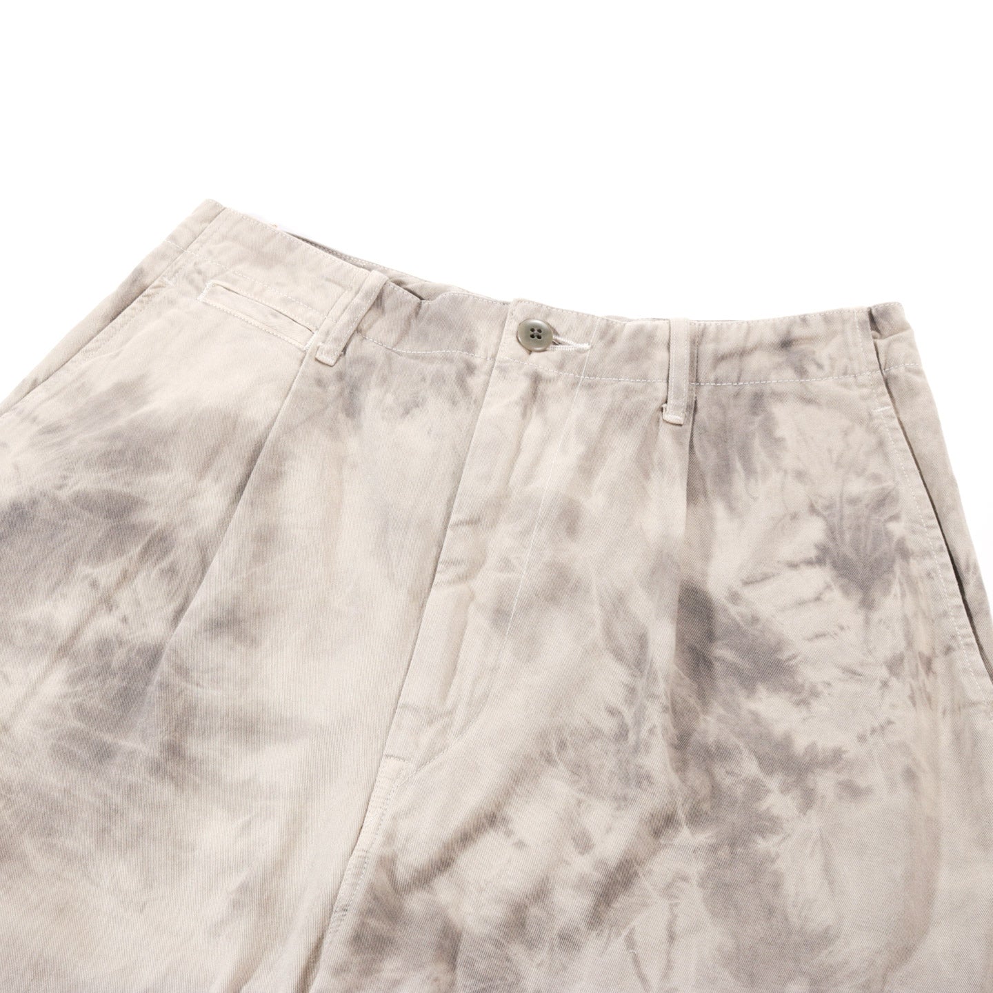 KAPITAL KATSURAGI HIGH WAIST NIME PANTS ASHBURY DYED ECRU / GRAY