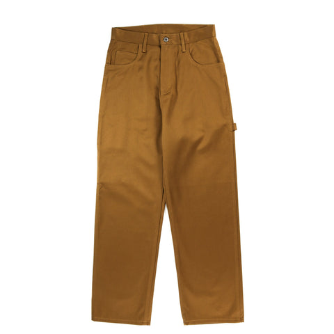 MONITALY DROP CROTCH PAINTER PANTS VANCLOTH SATEEN KHAKI