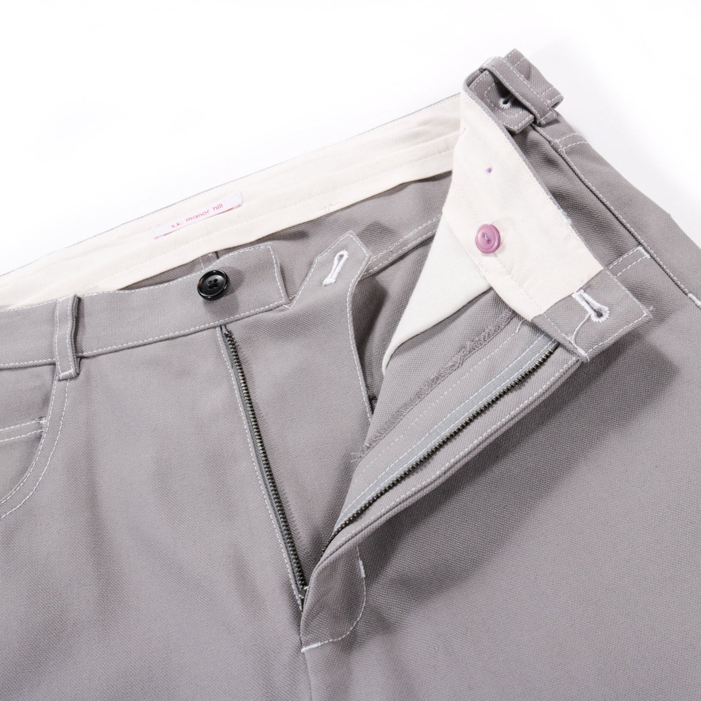 S.K. MANOR HILL MASON PANT GREY 12OZ COTTON DUCK CANVAS