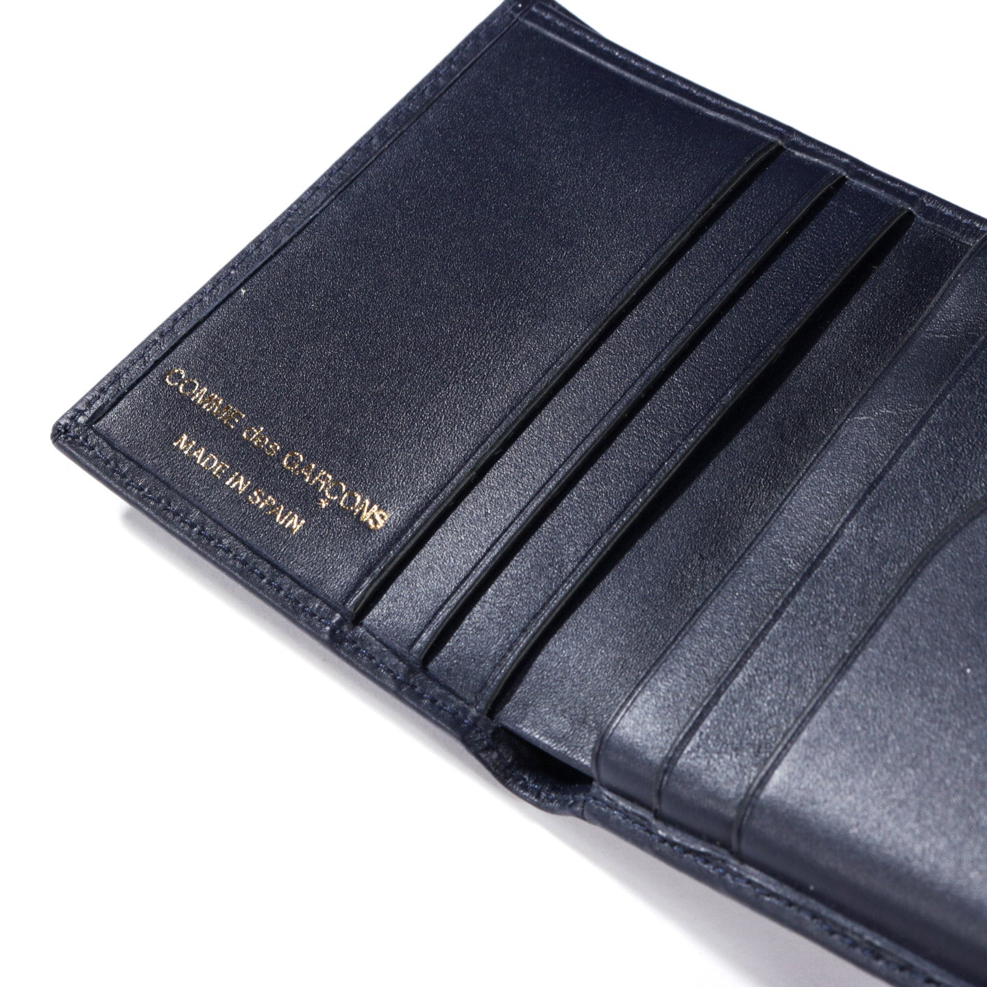 COMME DES GARCONS SA0641 CLASSIC LEATHER WALLET NAVY