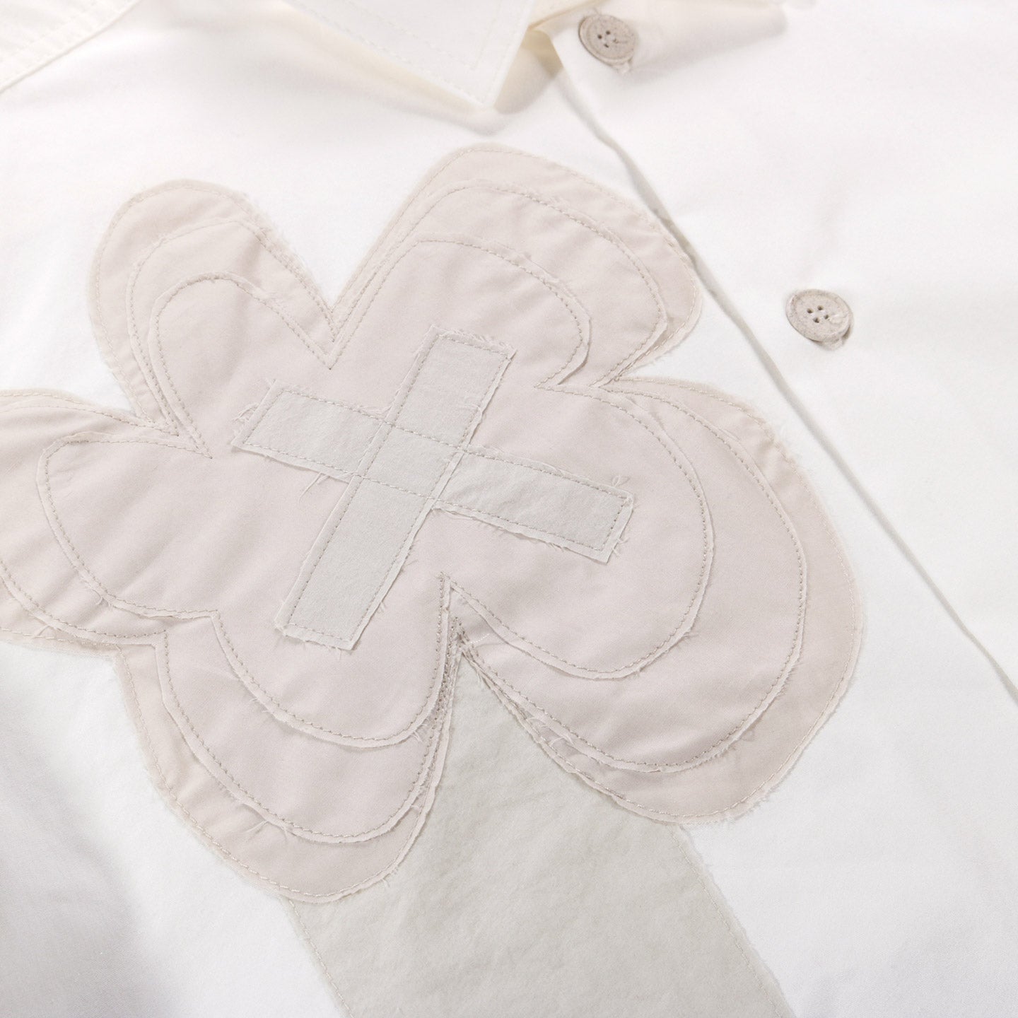 XENIA TELUNTS PLANT SHIRT WHITE